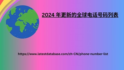 2024 年更新的全球电话号码列表